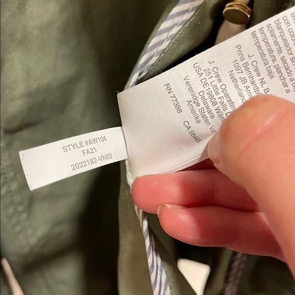 J. Crew Classic Field Jacket szXL in Cypress - Picture 10 of 15